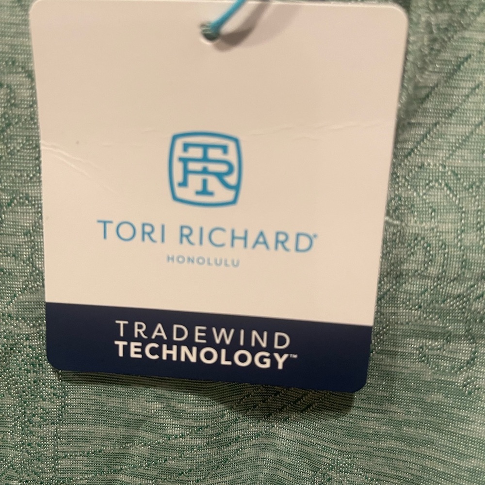 Tori Richard Green Dress Shirt with Textured Fabric - Picture 3 of 6